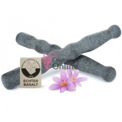 Piatra din bazalt pentru masaj, presopunctura si reflexoterapie, art ME P1604, 1 bucata